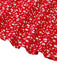 Rot 1960er Kleine Blumen Schnürung Mini Kleid