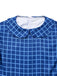 Blau 1940er Plaid Waise Esther Kleid