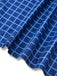 Blau 1940er Plaid Waise Esther Kleid