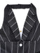 Schwarz 1960er Nightmare Before Christmas Jack Streifen Kleid