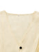 1970er Solide Taille-Tie V-Ausschnitt Weste