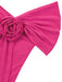 1960er Schulterfrei 3D-Rose Solide Top