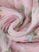 1950er Stickerei Blumen Netz Puffärmel Kleid