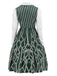 Grün 1960er Wicked-Inspiriert Elphaba Unregelmäßige Streifen Kleid