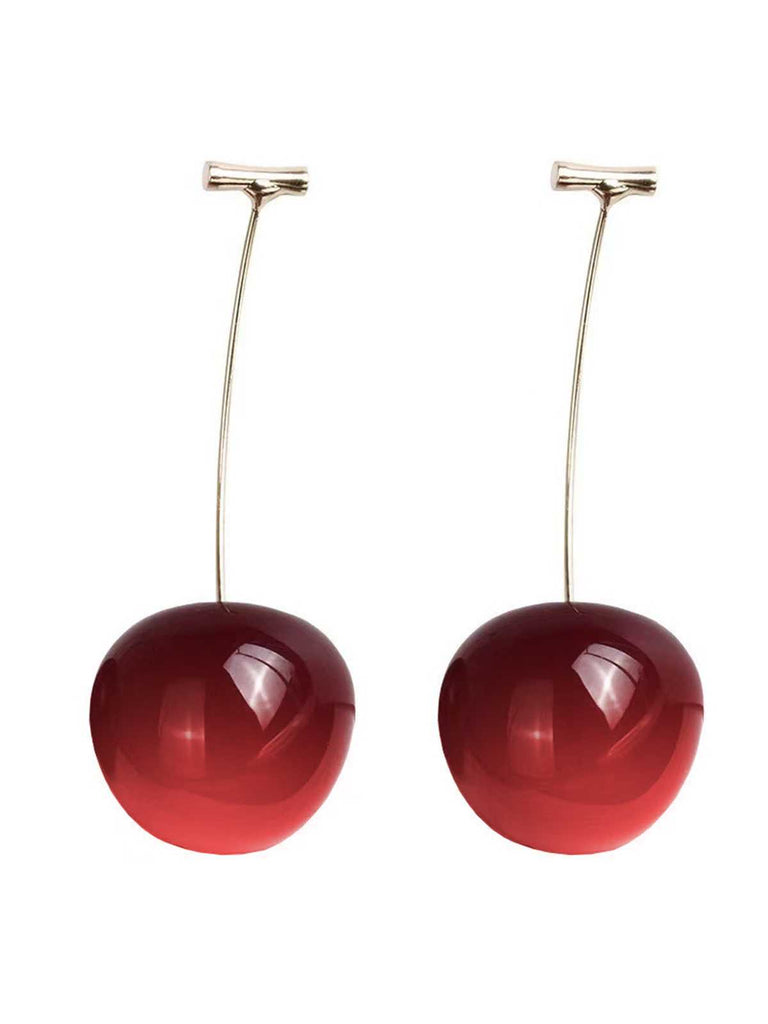 Rot Kirsche Tropfenohrringe