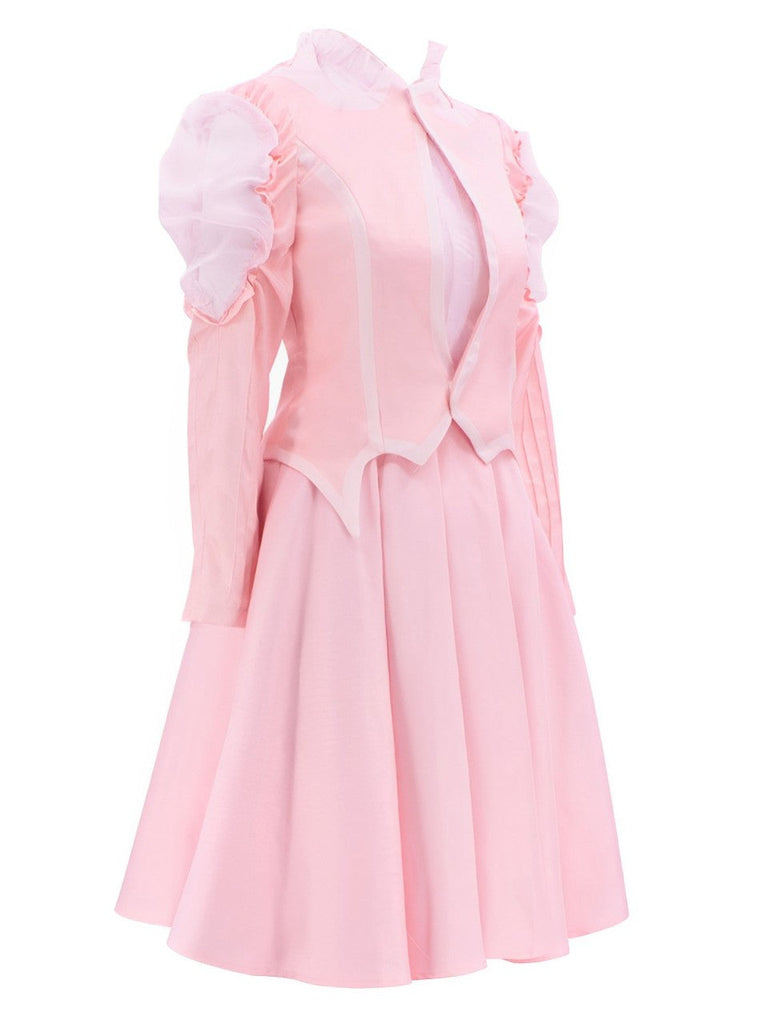 Rosa 1960er Glinda Wicked Kostümset