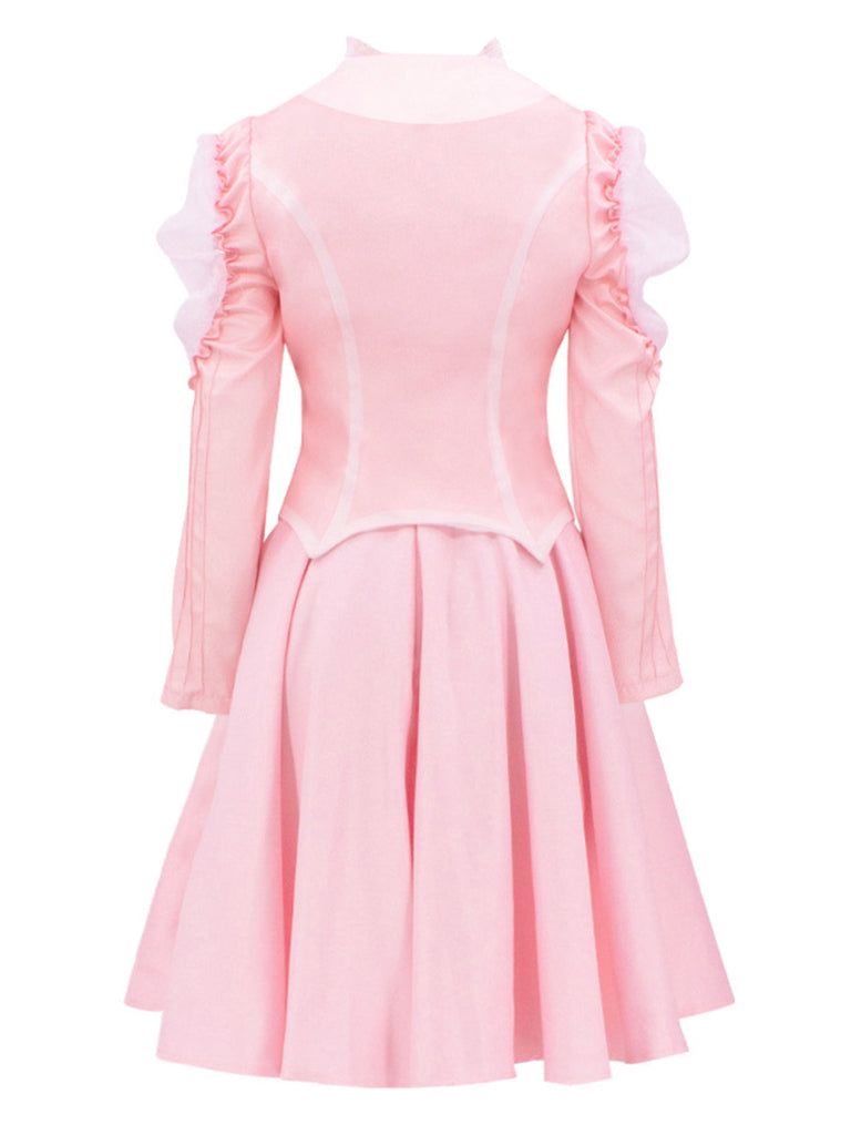 Rosa 1960er Glinda Wicked Kostümset