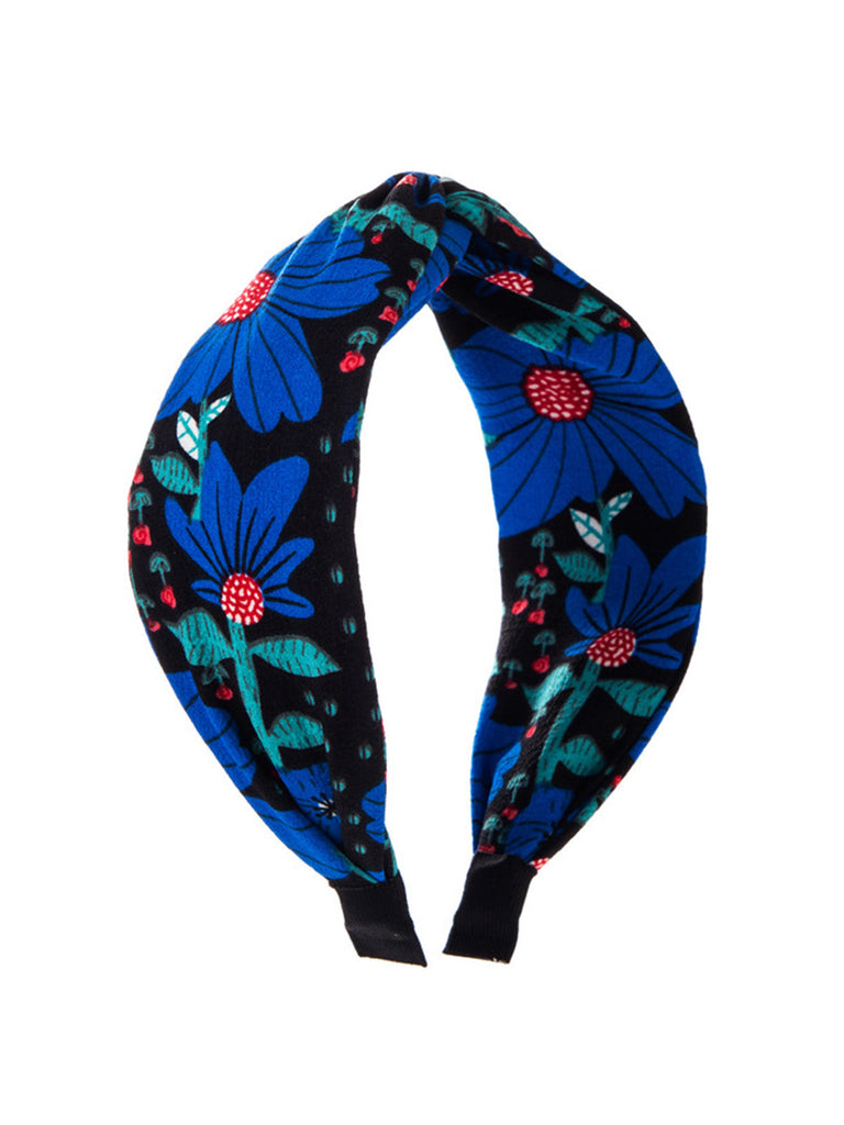 Bohemien Blumen Muster Stoff Stirnband