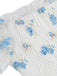 1950er Stickerei Blumen Netz Puffärmel Kleid