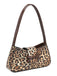 Vintage Leder Bogen Baguette Tasche