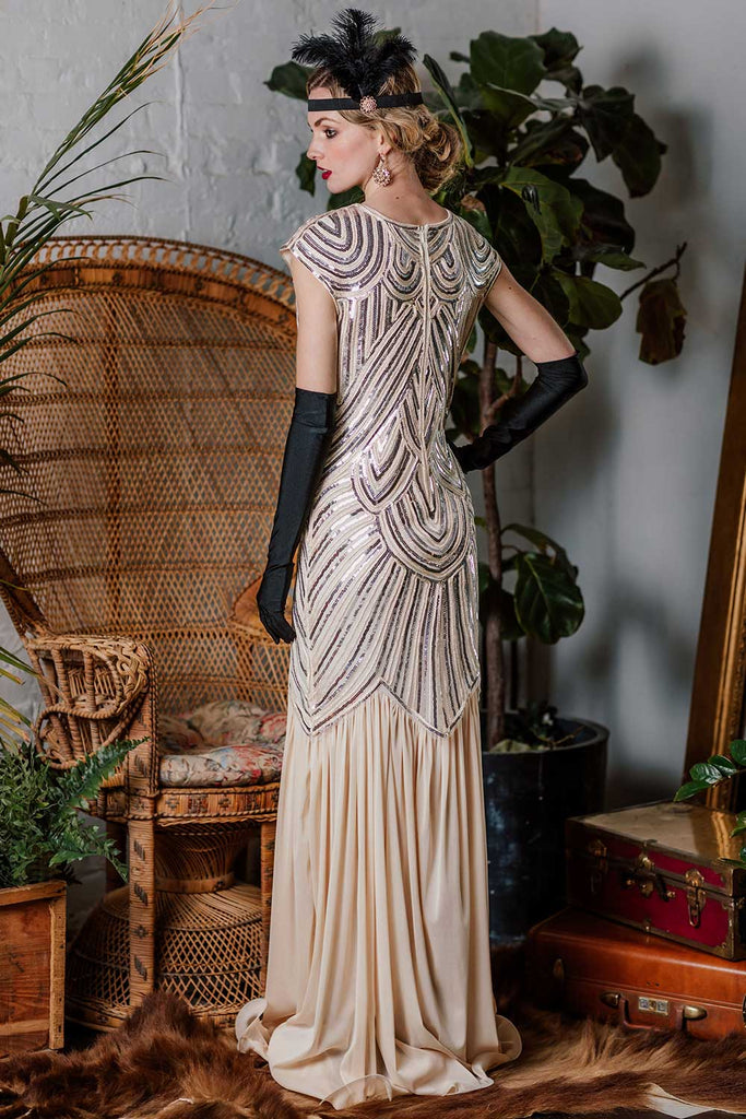 1920ER VINTAGE PAILLETTEN PARTY KLEID