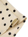 Beige 1940er Baumwolle Polka Dot Revers Kleid