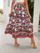 1960er Viskose Bohemien Kleine Blumen Rock