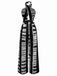 Schwarz 1930er Tinte Flecken Kreuzen Halter Jumpsuit