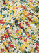 [Vorverkauf] Multicolor 1950er Kleine Blumen Quadratischer Hals Gürtel Kleid