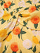 [Vorverkauf] Gelb 1950er Hortensie Blumen Gerüschtes Kleid