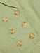 Grün 1940er Spitze Stitching Gingham Plaid Baumwolle Kleid