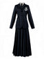 1940er Wednesday Streifen Uniform Kostümset