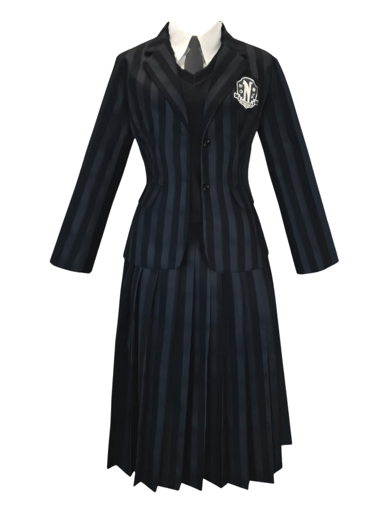 [Vorverkauf] 1940er Wednesday Streifen Uniform Kostümset
