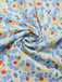 [Vorverkauf] Mehrfarbig 1940er Knoten Manschette Revers Blumen Kleid