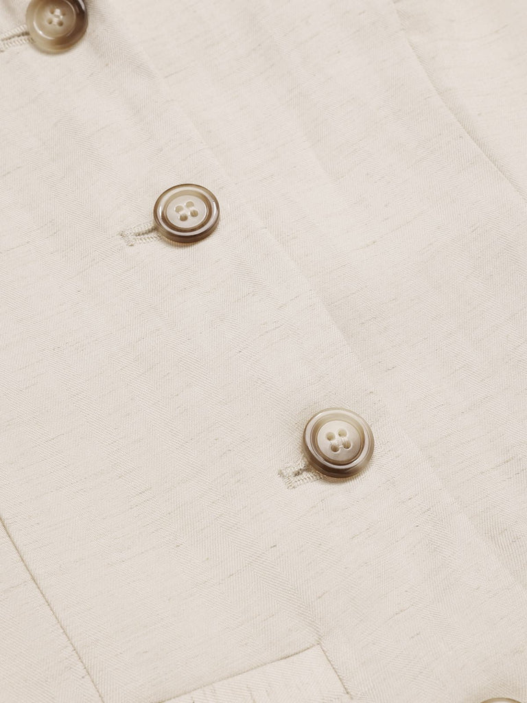 [Vorverkauf] 2PCS 1950er Schalkragen Weste & Plaid Plissiertes Rock