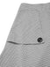 2PCS 1950er Schulterfrei Top & Tasten Plaids Rock
