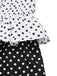 [Vorverkauf] 1960er Träger Kontrast Polka Dots Rüschen Jumpsuit