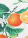Orange 1950er Bogen-Taille Träger Kleid