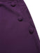 [Vorverkauf] 2PCS Lavendel 1940er Revers Streifen Bluse & Solide Rock