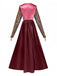 Rot 1940er Hocus Pocus Sarah Farbblock Lang Kleid