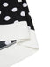 Schwarz 1960er Polka Dots V-Ausschnitt Kleid