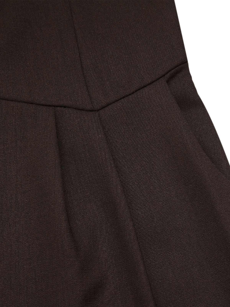 2PCS 1930er Baumwolle Solide Bluse & Latzhose