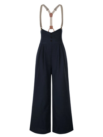 [Vorverkauf] Dunkelblau 1950er Taste Latzhose