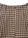 [Vorverkauf] 2PCS 1950er Schalkragen Weste & Plaid Plissiertes Rock