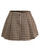 [Vorverkauf] 2PCS 1950er Schalkragen Weste & Plaid Plissiertes Rock