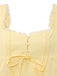 1960er Solide Spitze Träger Schnürung Skater Kleid