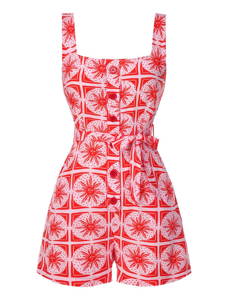 [Vorverkauf] Rose Rosa 1950er Sonnentotem Taste Romper