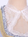 3PCS Hellgrau 1950er Oktoberfest Dirndl Blumen Spitze Top & Schnürung Kleid