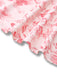 Rosa 1950er Rosen Herzförmiger Hals Swing Kleid