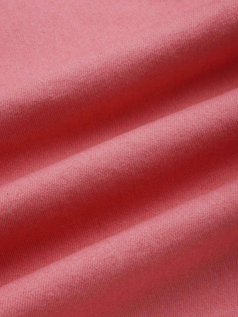 [Vorverkauf] Rosa 1950er Baumwolle Rose Tasten Hosen