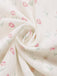 [Vorverkauf] Rosa 1940er Tulip V-Ausschnitt Revers Rüschen Bluse