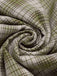 [Vorverkauf] Erbsengrün 1960er Revers Geknöpft Tartan Kleid