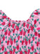 Rosa 1930er Rose Puffärmel Jumpsuit