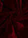 Burgund 1960er Gothic Netz Trägerlos Irregulär Saum Kleid