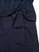 [Vorverkauf] Blau 1940er Solide Gerüschtes Verdreht Ärmellos Jumpsuit