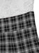[Vorverkauf] Weiß 1960er Besticktes Spitze Check Gürtel Bleistift Kleid