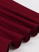 2PCS Rot 1950er Solide Rüschen Tasten Top & Rock