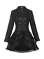 1950er Revers Zweireihig Geschichtet Gerockt Jacke