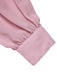 [Vorverkauf] Rosa 1930er Satin Bogen Kragen Puffärmel Jumpsuit