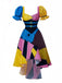 Multicolor 1950er Halloween Herzförmiger Hals Patchwork Sally Kleid